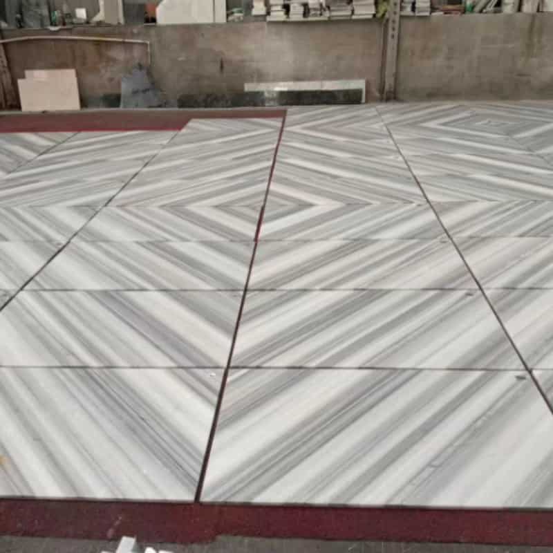Straight Vein White Marble Tile Straight Vein White Marble Tile