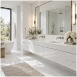 Thassos Marble for Bathrooms: Grade, Light, Wet Zones, and Finish Selection