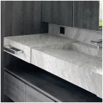 Volakas Marble Batch Matching Across Hotel Bathrooms