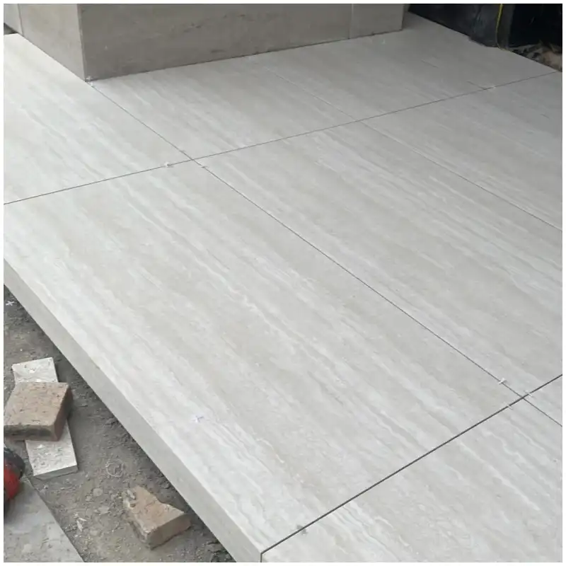White Wooden Marble flooring for villa residential office and commercial projects
