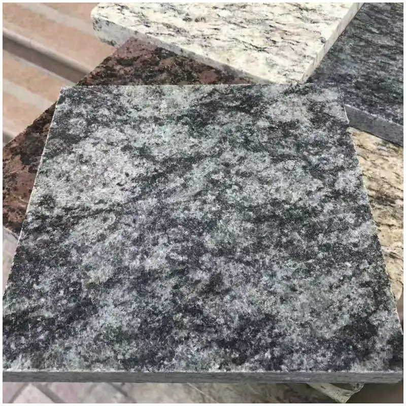 올리브 그린 화강암 타일 natural olive green granite tile for villa flooring stairs office and commercial projects