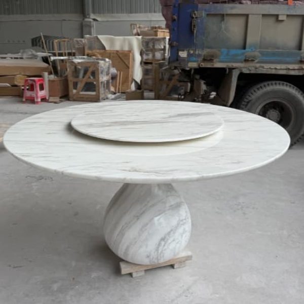 Volakas White Waterdrop Dining Table