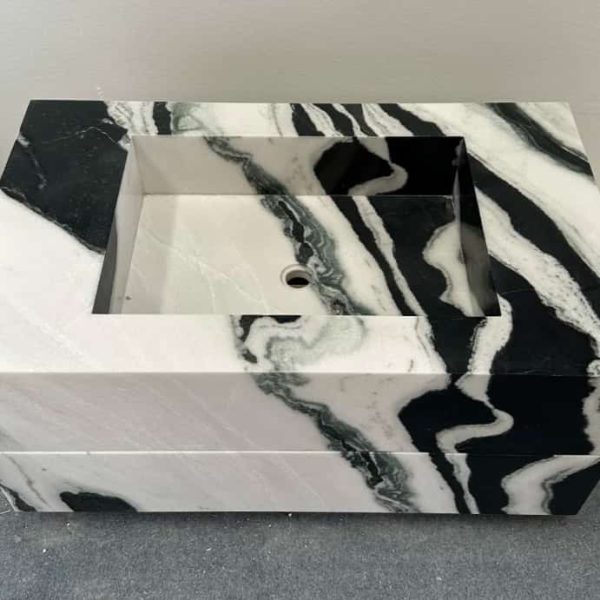 Panda White Marble Vanity Top