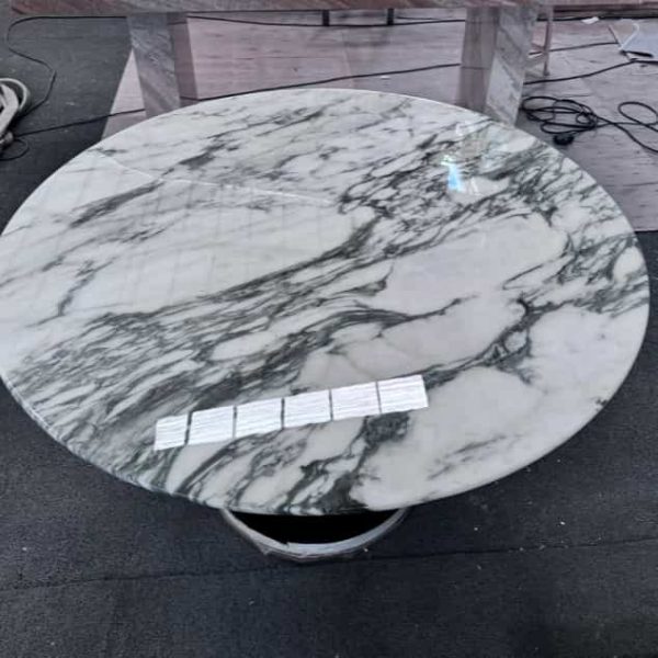 Italian White Grey Marble