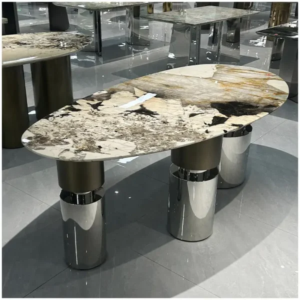 Patagonia-Quartzite-Oval-Waterdrop-Dining-Table