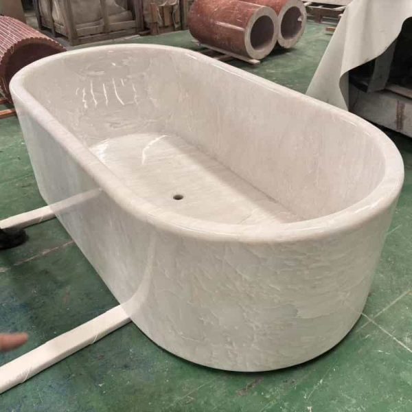 Translucent Ice Jade Bathtub