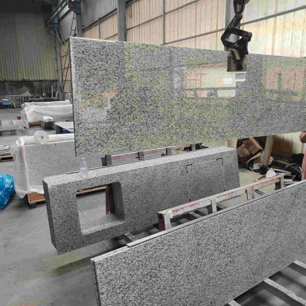 Grey granite countertop